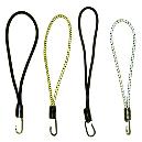 Cylindrical Black Spring Hooked Bungee Cord Loop