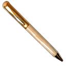 Metal Clip Attached Wooden Ball Pen