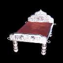 Interior Decorative Silver Bed