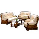 Cushioned Type Wooden Sofa Set