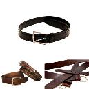 Smoothly Finished Leather Belts