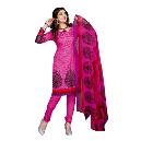 Salwar Kameez With Magenta Coloured Top