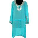 Hand Beaded Long Georgette Kaftan