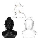 Intricately Designed Marble Buddha Statues