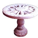 Intricately Designed White Marble Tables