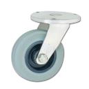 Grey Rubber Wheels And Stainless Steel Castors