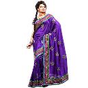 Purple Coloured Silk Saree