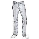 Mid Waist Jeans For Men