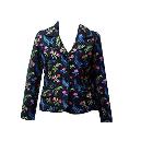 Floral Printed Black Jacket