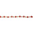 Red Coloured Beads Made Chain