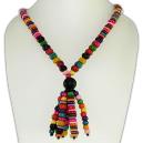 Multicolour Combined Wooden Necklace