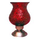 Intricately Designed Red Flower Vase