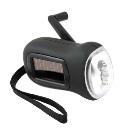 Hand Crank Solar Powered Led Rechargeable Torch