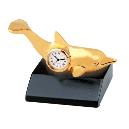 Gold Finished Dolphin Clock