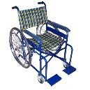 Blue Colour Powder Coated Wheel Chair