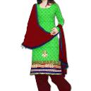 Unstitched Silk Salwar Kameez