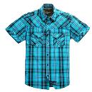 Blue Coloured Check Pattern Shirt For Boy