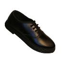 Poly Vinyl Chloride Made Black Coloured Shoe