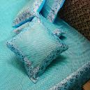 Green Coloured Smooth Finished Cushion Cover