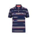 Stripe Designed Navy Blue T-Shirt