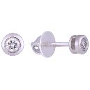 White Platinum Made Diamond Studded Earring