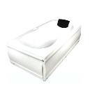 White Coloured Smooth Finished Bathtub