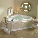 Intricately Designed Corner Jacuzzi Bath Tub