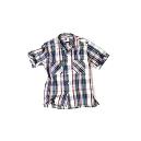 Short Sleeve Check Pattern Shirt For Men