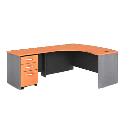 L-Shaped Corporate Desk with Drawer