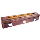 Wooden Incense Box With Silver Inlay & Jali Work