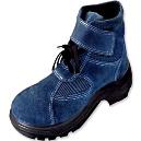 Oil Resistant Blue Leather Sport Shoes