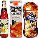 Various Flavored Refreshment Drinks