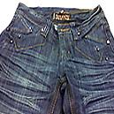 Dark Blue Jeans With Metallic Rivets