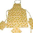 Yellow Colored Pocketed Aprons