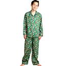 Green Colored Printed Pyajama