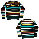 Multicolored Striped Sweater With Full Sleeves