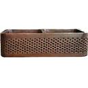 Double Bowl Copper Sink With Solid Copper Construction