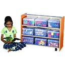 Open Rack Preschool Modular Furniture Toys