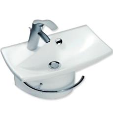 Wall-Mount Lavatory With Single Hole Drilling