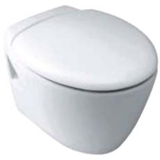 Wall-Hung Toilet With Quiet-Close Toilet Seat