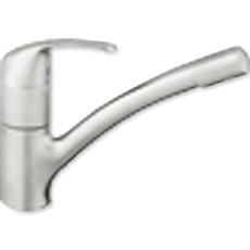 Single-Lever Kitchen Sink Mixer With Stainless Steel Body