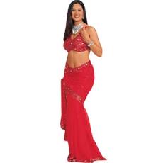 Red Two Piece Saree