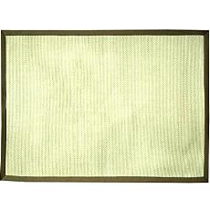 Woolen Flat Mat With Cloud White Coloured Border