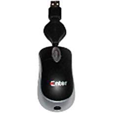 Usb Super Mini Optical Mouse With Auto Retractable Wire