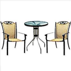 Aluminium And Rattan Chairs