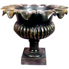 Garden Urn With Antique Brass Finish