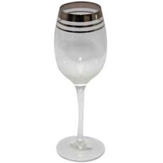 Liquid Silver Coloured Wine Glasses