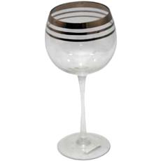 Liquid Silver Coloured Red Wine Glasses