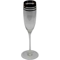 Liquid Silver Champagne Glasses