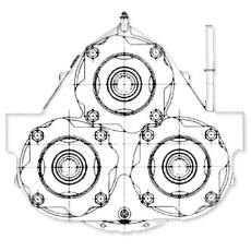 Triple Pump Drive With Ball Bearings